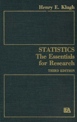 Statistics: The Essentials for Research