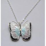 Butterfly Charm Sterling Silver Necklace