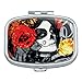 Dia de Los Muertos Day of The Dead Woman Tattoo Rectangle Pill Case Trinket Gift Box