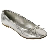 Xhilaration® Sable Ballet Flats - Silver Snake