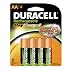 4-pack Duracell StayCharged Rechargeable Batteries: AA $7.49