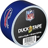 Duck Brand 281555 Buffalo Bills NFL Team Logo Duct Tape, 1.88-Inch by 10 Yards, Single Roll