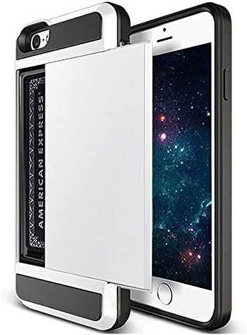iPhone 6 Hybrid Case, OPSEC [Heavy Duty] Impact Resistant Wallet with Card Cover Slot and Protective Armor Shell + Anti-scratch Hard PC Back Cover Skin ID for Apple iPhone 6 6S 4.7" Devices