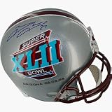 Brandon Jacobs Autographed Super Bowl XLII Replica Full Size Football Helmet