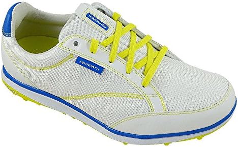 Ashworth- Ladies Cardiff ADC Golf Shoes White/Yellow/Blue Size 7 M