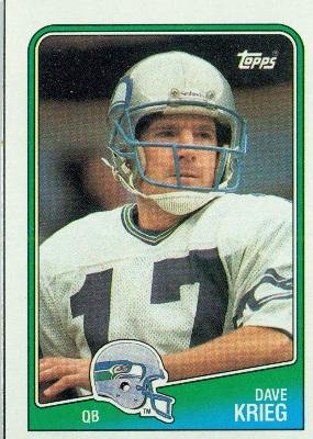 1988 Topps #131 Dave Krieg - Seattle Seahawks (Football Cards)