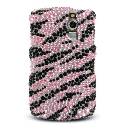 Pink Zebra Diamonds Protector Case for BlackBerry Curve 8300/8310/8320/8330