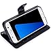 Galaxy S7 Case, LK Galaxy S7 Wallet Case, Luxury PU Leather Case Flip Cover with Card Slots & Stand For Samsung Galaxy S7, BLACK