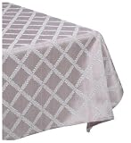 Lenox Laurel Leaf 70-by-86-Inch Oblong / Rectangle Tablecloth, Linen