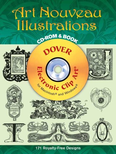Art Nouveau Illustrations CD-ROM and Book (Electronic Clip Art)