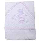 Baby Girl Pink Seahorse Design, Hooded Bathrobe 100% Cotton Bath Towel