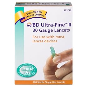 BD Ultra-Fine II 30-Gauge Lancets - 200-pk.