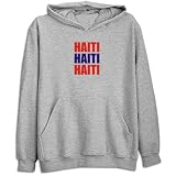 Sweatshirt Heather Gray  Triple Color Haiti  Country