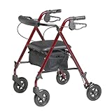 Ultra-Lightweight Rollator - Burgundy
