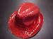Sequin Covered Fedora / Red / Red Hat Lady Society