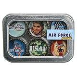 Air Force Bottle Cap Magnets w/ Case