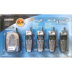 Uniden DCT748-4 2.4GHz Digital Expandable Cordless Phone System with 3 Extra Handsets