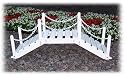 Prairie Leisure&reg; Decorative Garden Bridge with Post and Chain