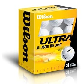 Wilson Ultra Ultimate Distance Golf Balls - 24 Pack, White