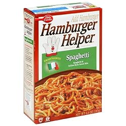 Betty Crocker Hamburger Helper Spaghetti, 6.6-Ounce Boxes (Pack of 12)