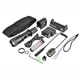 (Ship From US) TZ20 800Lm 5 Mode CREE T6 LED Water-proof Tactical Flashlight Torch With MOUNT , Charger, Re-chargeable Battery SET
