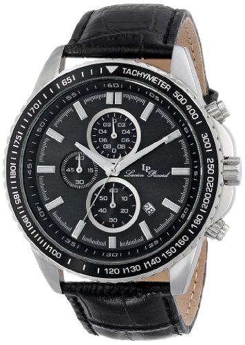 Lucien Piccard Men's LP-12552-01-BK Cartagena Analog Display Japanese Quartz Black Watch