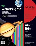 Wausau Astrobrights Writing Paper, 8.5 X 11 Inches, Assorted, 200 Count (20008)