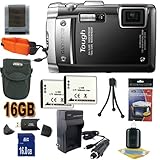 Olympus TG-810 14 MP Digital Camera (Black) (228100) 16GB SDHC Super Access ....