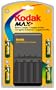 Kodak Max K2000 Battery Charger with 4 NiMH AA Batteries