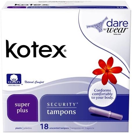 Kotex Super Plus Security Tampons-18 Ct ( Pack of 3)