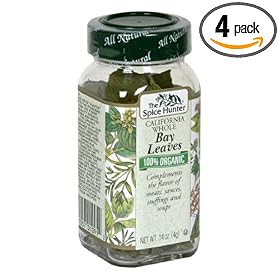 Spice Hunter Organic Whole California Bay Leaves, 0.14-Ounce Unit (Pack of 4)