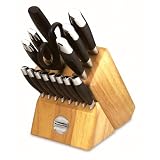 KitchenAid 4KA1SB16TN 16-Piece Cutlery Set with Traditional Block, Silicon Handlesby KitchenAid