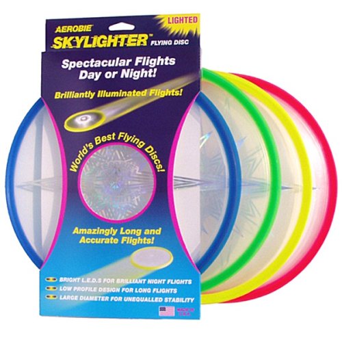 Childrens Toyshop  Toys : Aerobie Skylighter L.E.D. Lighted Flying Disc (colors and styles may vary)