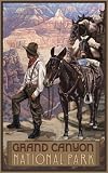 Northwest Art Mall 11" x 17" Poster Grand Canyon Mule Train by Paul A. Lanquist