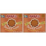 Anna's Delicate Swedish Cookies, 10.5 Oz Orange Thins (2 Pack)