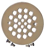 Plumbest D41-10PN Strainer with Screws for Fiberglass Shower Stalls, Polished Nickel