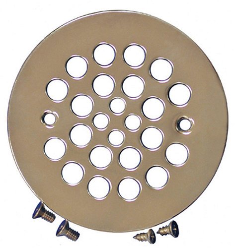 Plumbest D41-10PN Strainer with Screws for Fiberglass Shower Stalls, Polished Nickel