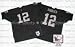 Ken Stabler 1976 Oakland Raiders #12 Authentic Throwback Mitchell and Ness NFL Football Jersey with