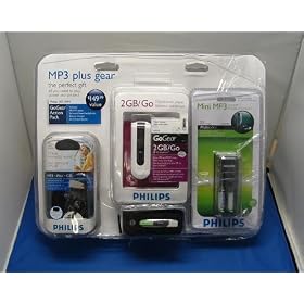 Buy Philips 2GB MP3 Player Gift Set by Philips now!