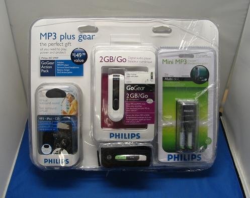 Philips 2GB MP3 Player Gift Set