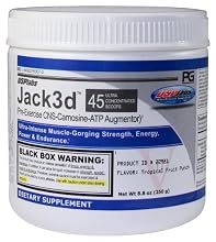 USPlabs Jack3d, Grape Bubblegum, 250 Grams, 8.8 -Ounce Jar