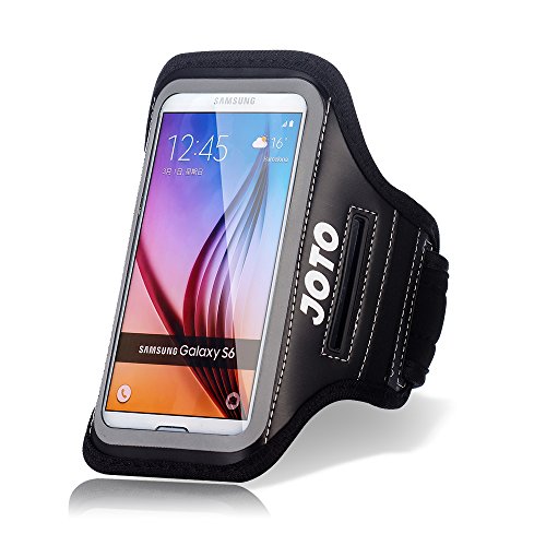 Samsung Galaxy S6 / S6 Edge Armband, JOTO Sport Armband Case for Samsung Galaxy S6 / S6 Edge, with Key Holder, Credit Card / Money Holder, Sweat Proof, best for Gym, Sports Fitness, Running , Exercise , Workout [ Galaxy S6 / S6 Edge Sport Armband ] (