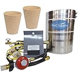 8" GPK Propane Kwik Kiln Furnace Kit Crucible Set Smelting Gold Silver Copper Metal