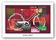 Red Bicycle by Pep Ventosa 24"x15.375" Art Print Poster