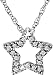 10K White Gold Diamond Star Pendant