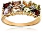 18k Gold Plated Sterling Silver Multi-Gemstone Ring, Size 8