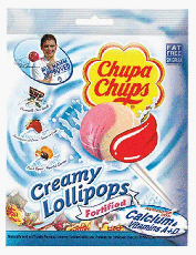 Childrens Toyshop  Health & Personal Care : Chupa Chups Creamy Lollipops, Fortified Fat Free - 12 Pieces