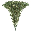Barcana 5-Foot 200 Clear Christmas Light Ready Trim Wrap Around a Corner Right Side Up Christmas Tree