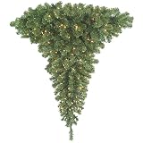 Barcana 7-Foot 400 Clear Light Ready Trim Wrap Around a Corner Right Side Up Christmas Tree