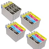 3 full sets T 715 MULTIPACK + T 711 X 4 FOR BX610FW - 16 EPSON COMPATIBLE Ink Cartridges ALSO COMPATIBLE WITH Epson Stylus D120, D78, D92, DX400, DX4000, DX4050, DX4400, DX4450, DX5000, DX5050, DX6000, DX6050, DX7000, DX7400, DX7450, DX8400, DX8450, DX9400F, S20, S21, SX100, SX105, SX110, SX115, SX200, SX205, SX209, SX210, SX215, SX400, SX405, SX410, SX415, SX515W, SX600F, BX300F, BX310FN, BX600FW Printers - Latest Version Double Capacity Inks - T 715 T 891 T 892 T 893 T 894 T 895 T 711 T 712 T 713 T 714 T 715 (Contains 7X Black / T 711 3X Cyan / T 712 3X Magenta / T 713 3X Yellow / T 714) - Multipack ***By TriINKs***